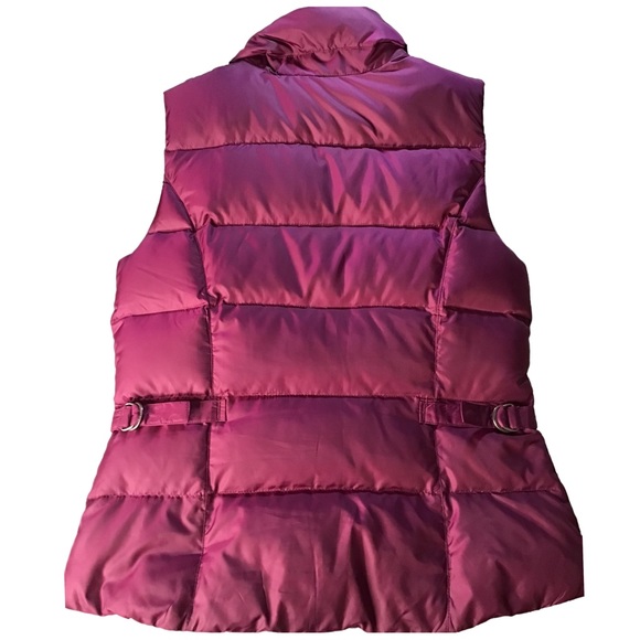 Eddie Bauer Women's Goose Down Puffy Vest Mulberry - Size S - Picture 9 of 14